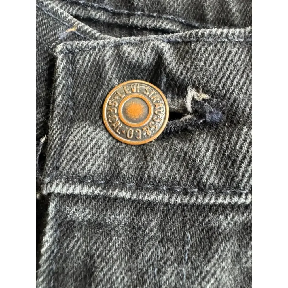 Vintage 90s Levi's 550 Student Orange Tab USA Black Jeans W27 L28 Relaxed Fit